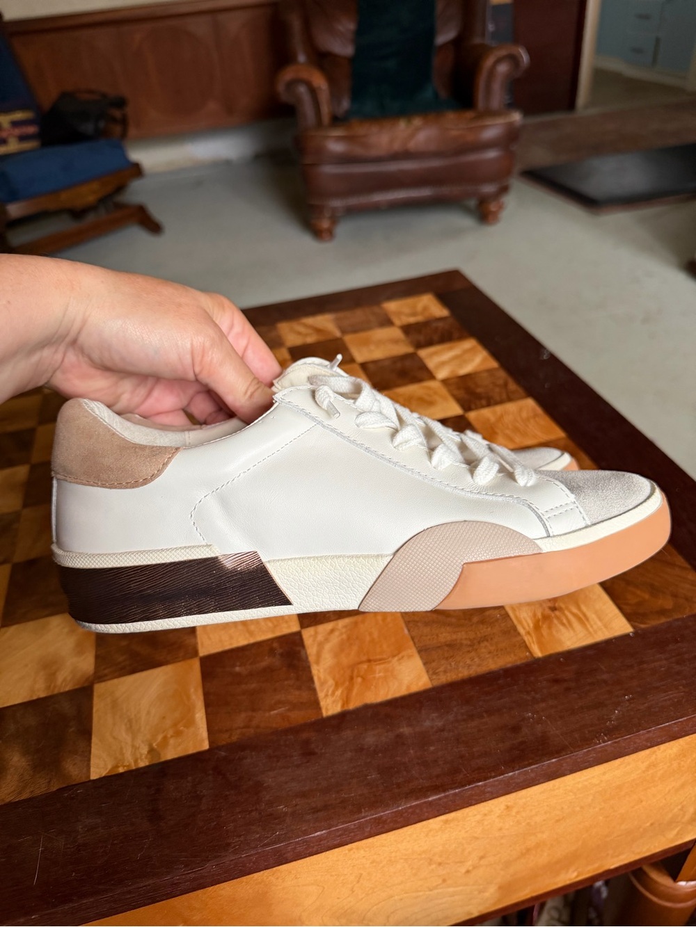 Dolce Vita Cream, Tan & Brown Low-Top Sneakers